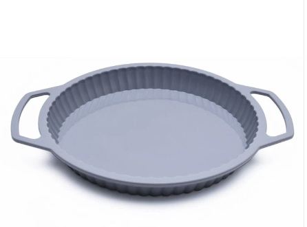 Forma rotunda din silicon pentru Copt Prajituri  24x3.5 cm Gri